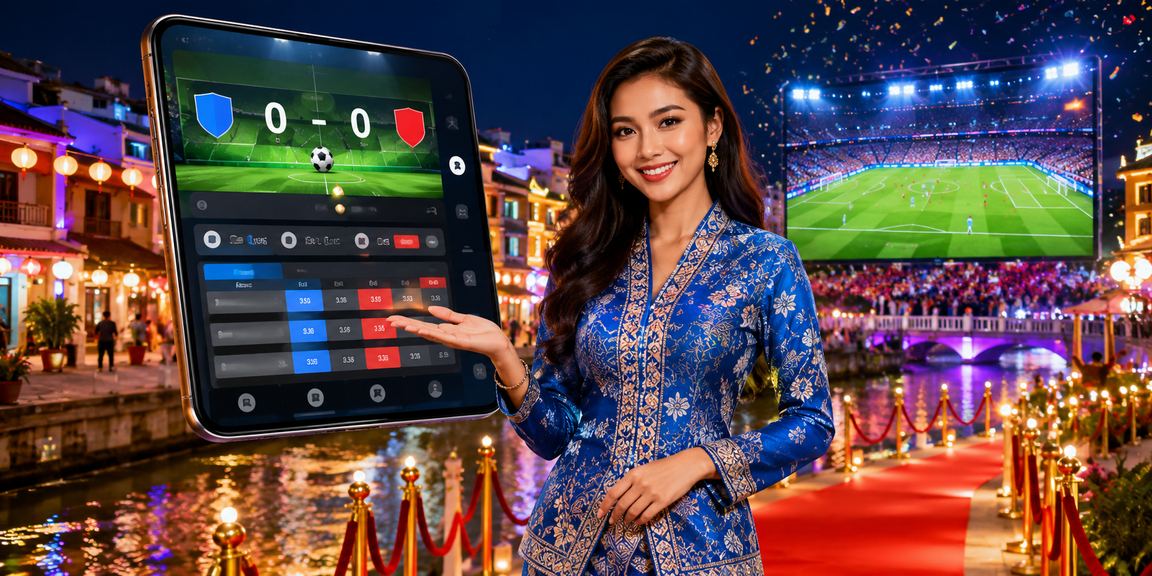 Pemain wanita Malaysia di Melaka menyemak tip pertaruhan football dengan baju kurung